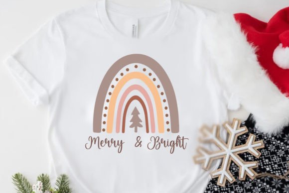 A Bohemian Rainbow Christmas Design for Modern Merchandise