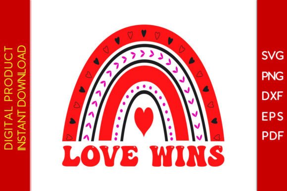 A 'Love Wins' Rainbow Design for Embroidered Projects