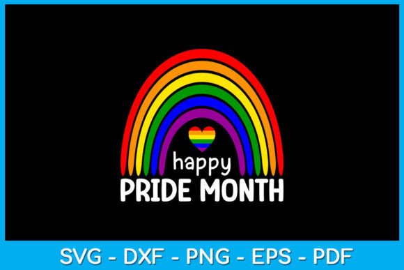 A Professional Review of the Rainbow Happy Pride Month SVG Design