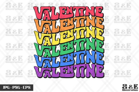 A Retro Pride Rainbow for Valentine’s Graphics & T-Shirt Designs