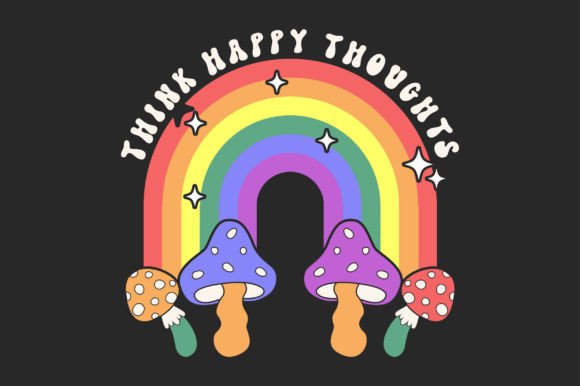 A Retro Rainbow Mushroom Craft for Modern Graphics