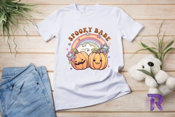 A Review of Spooky Babe Pumpkin Rainbow Graphics for T-Shirt Designs
