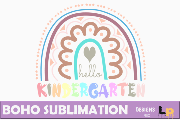 Boho Vintage Rainbow Graphics for T-Shirt Designs