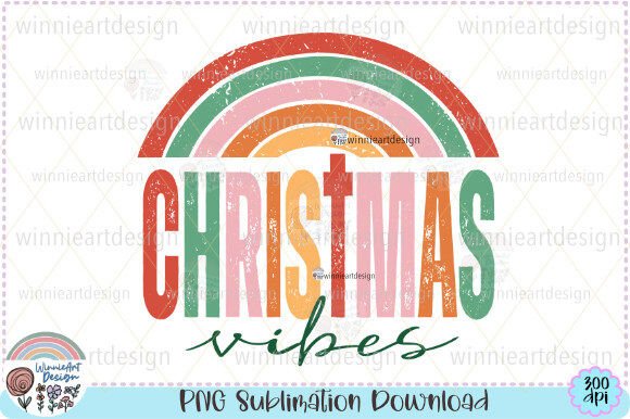 Crafting Christmas Vibes With a Rainbow Retro Graphic