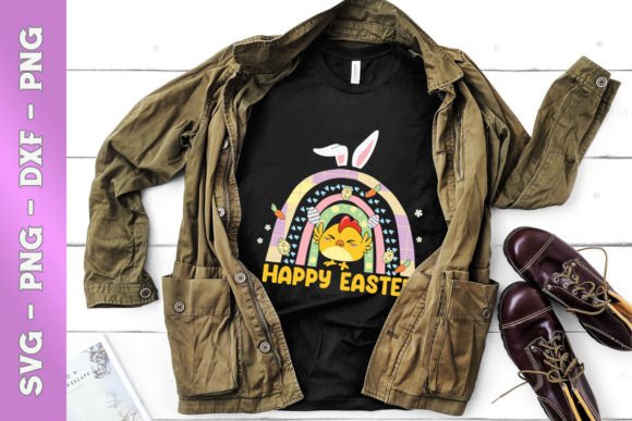 Evaluating a Rainbow Easter Chibi Chick Floral Graphic for T-Shirt Designs