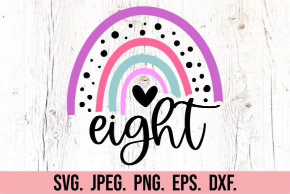 Evaluating Rainbow 8th Birthday Girl SVG for Branding & Packaging