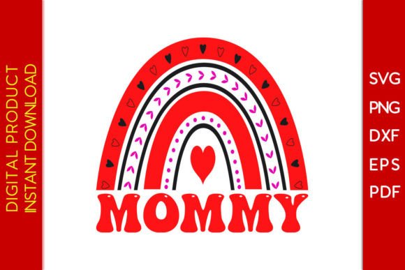 Evaluating the Mommy Rainbow Valentine Embroidery Design