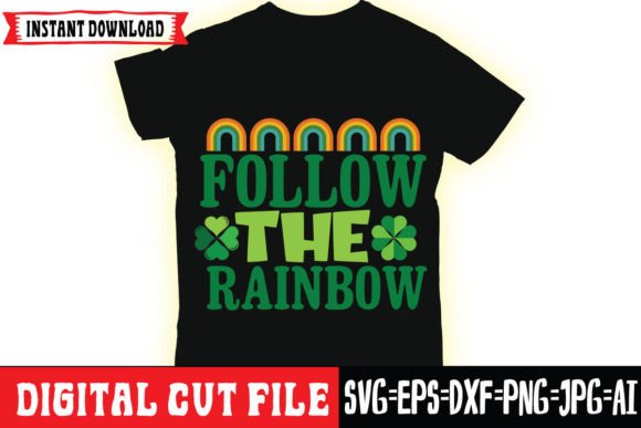Follow the Rainbow: A Versatile SVG Graphic for T-Shirt Designs