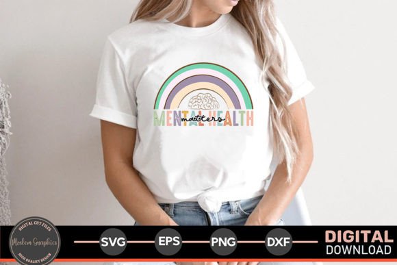 Mental Health Matters Rainbow SVG for Modern Graphics