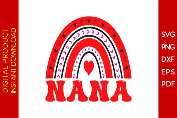 Nana Rainbow Valentine s Day SVG Review for Embroidery