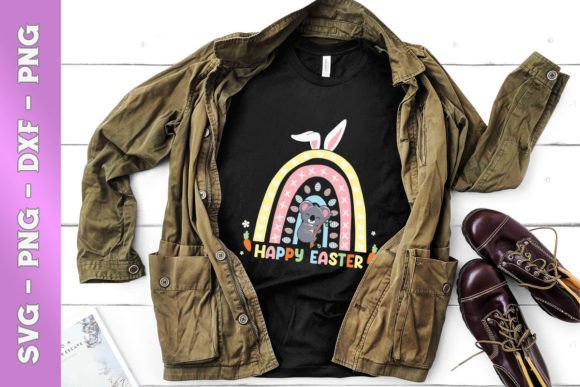 Rainbow Easter Chibi Koala Graphics for T-Shirt Designs