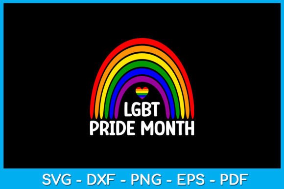 Rainbow Pride Month SVG for Crafters & T-Shirt Graphics