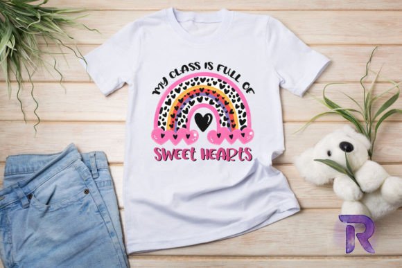 Rainbow Sweethearts Teacher PNG Graphics & T-Shirt Designs