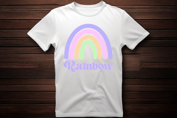 Rainbow Vector T Shirt Graphics Design Review