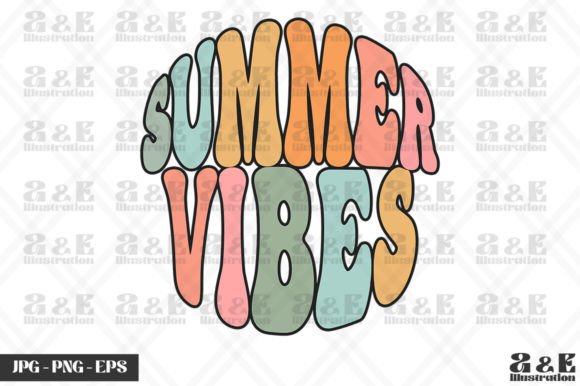 Retro Summer Graphics for T-Shirt Designs & Blogging