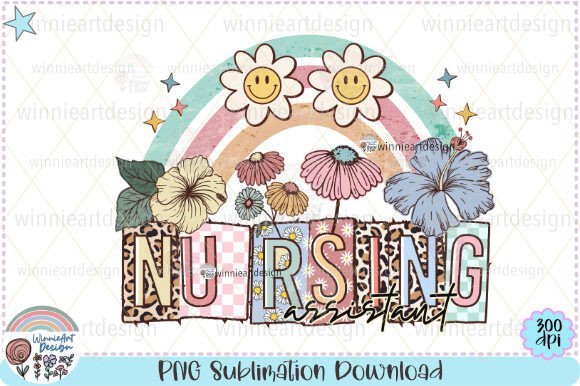 Reviewing Nurse Retro Wildflowers Boho Rainbow for Business Branding