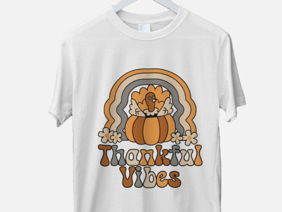 Turkey Rainbow Retro Graphic for Festive T‑Shirt Designs